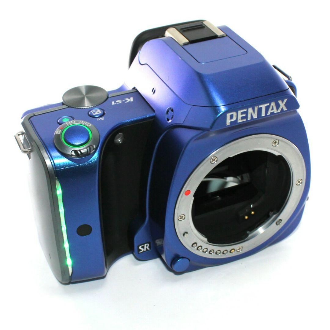 PENTAX K-S1 デジタル一眼レフカメラ ブルー iPhone転送セット