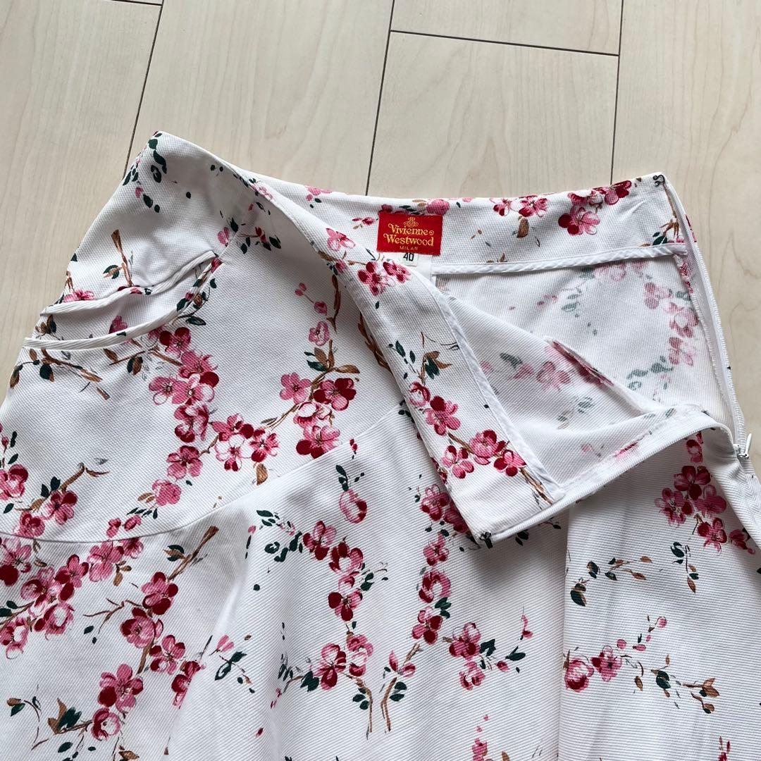 90s Vivienne Westwood 花柄 ミニ スカート