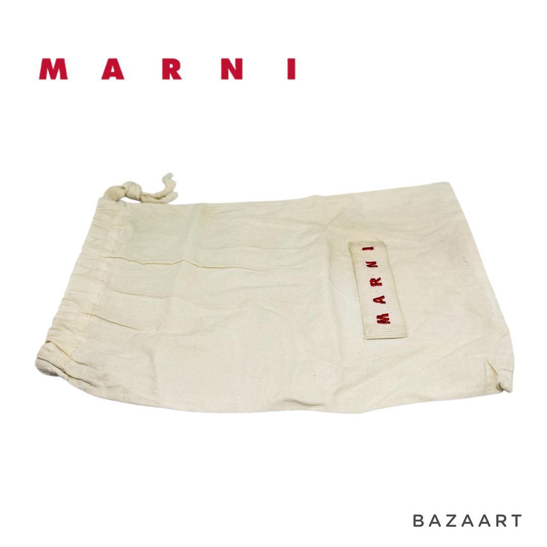 MARNI マルニ バイカラー ピンク バーガンディ ホワイト 長財布 ラウンド