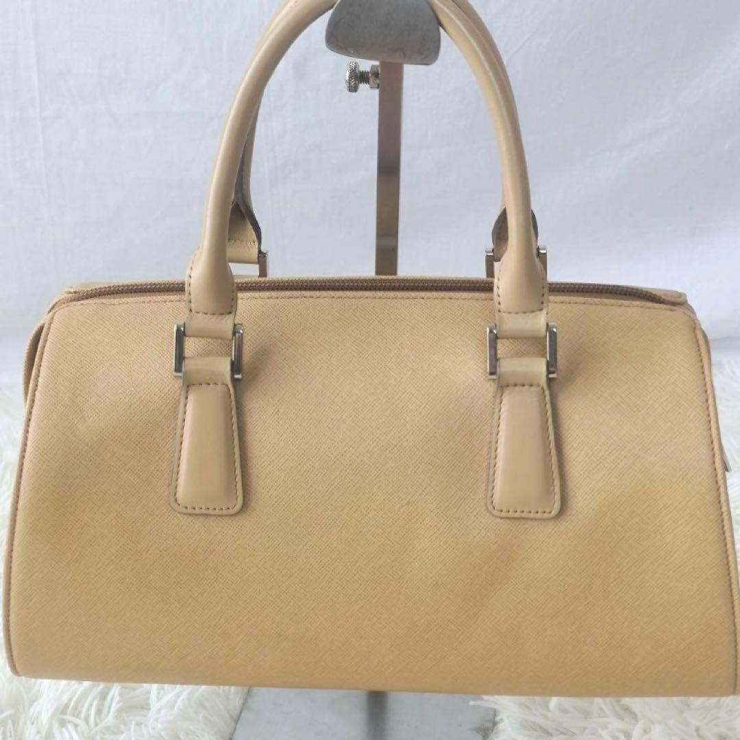 BURBERRY バーバリー ハンドバック ドラム サフィアーノレザー ベージュ