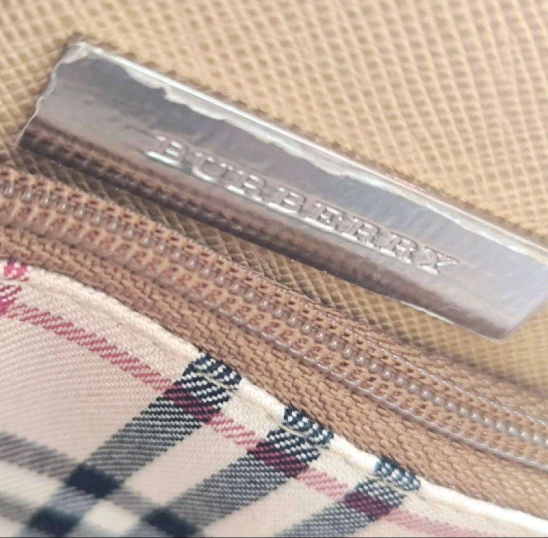BURBERRY バーバリー ハンドバック ドラム サフィアーノレザー ベージュ