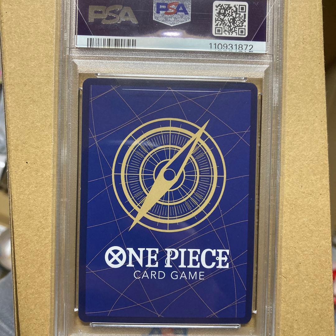 英語　ワンピースカード　ナミ　トレジャーレア　PSA9