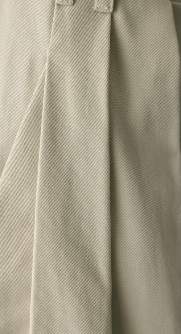 STYLEMIXER ウエストレイヤーワイドチノパンツ　アイボリー