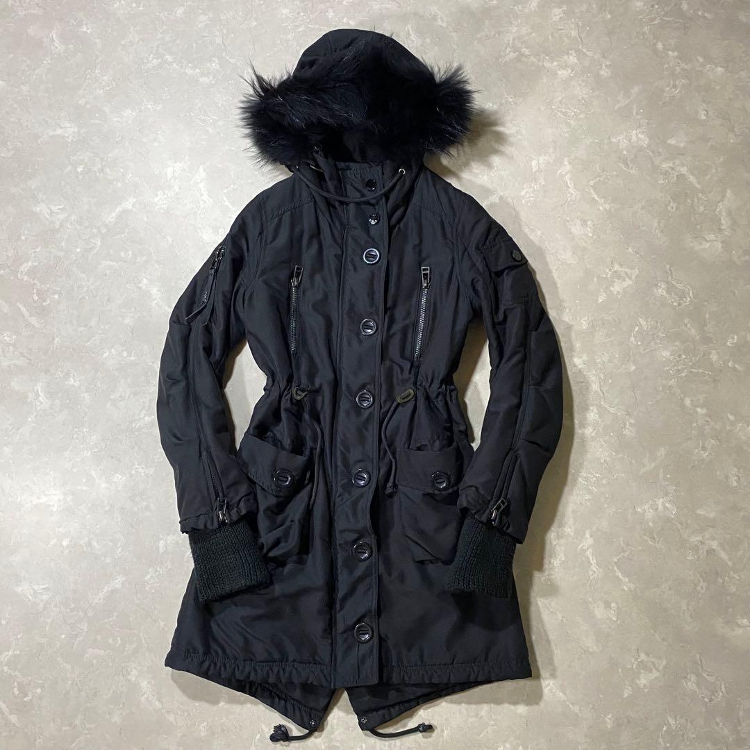 00s archive モッズコート ギミック ファー付き グランジ y2k