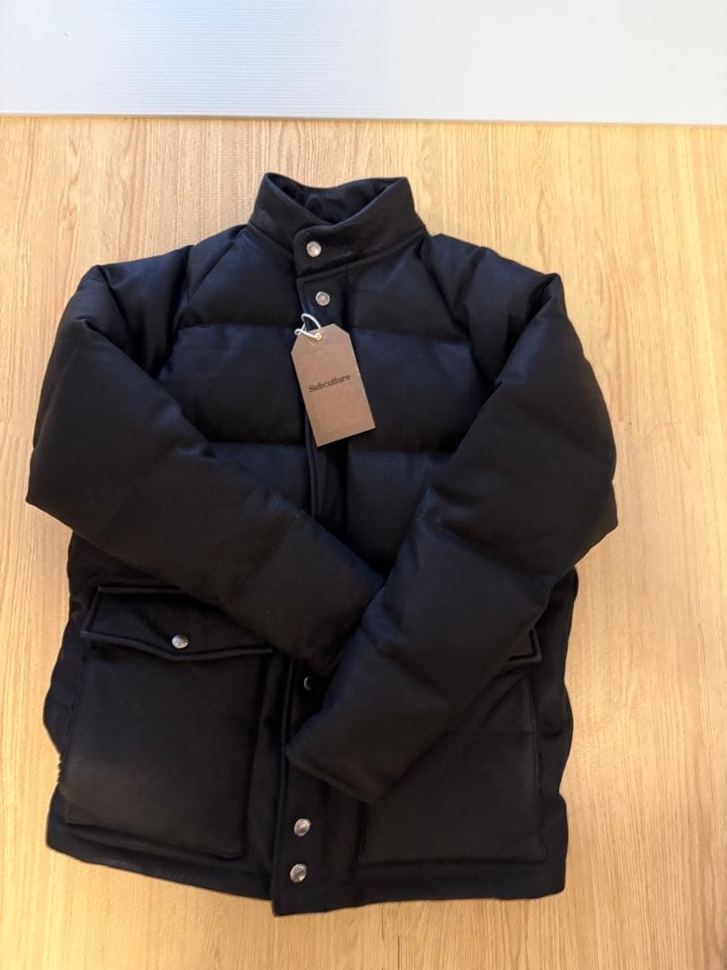 ジャケット・アウター SUBCULTURE DEERSKIN LEATHER DOWN / BLACK