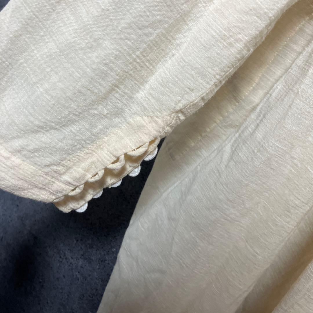 ARTS＆SCIENCE コットンリネン シルク　ロングシャツワンピース　1