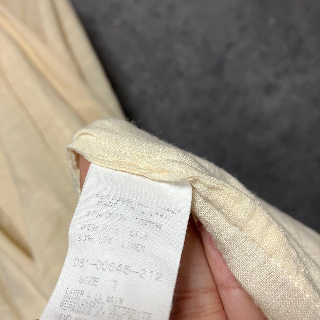 ARTS＆SCIENCE コットンリネン シルク　ロングシャツワンピース　1