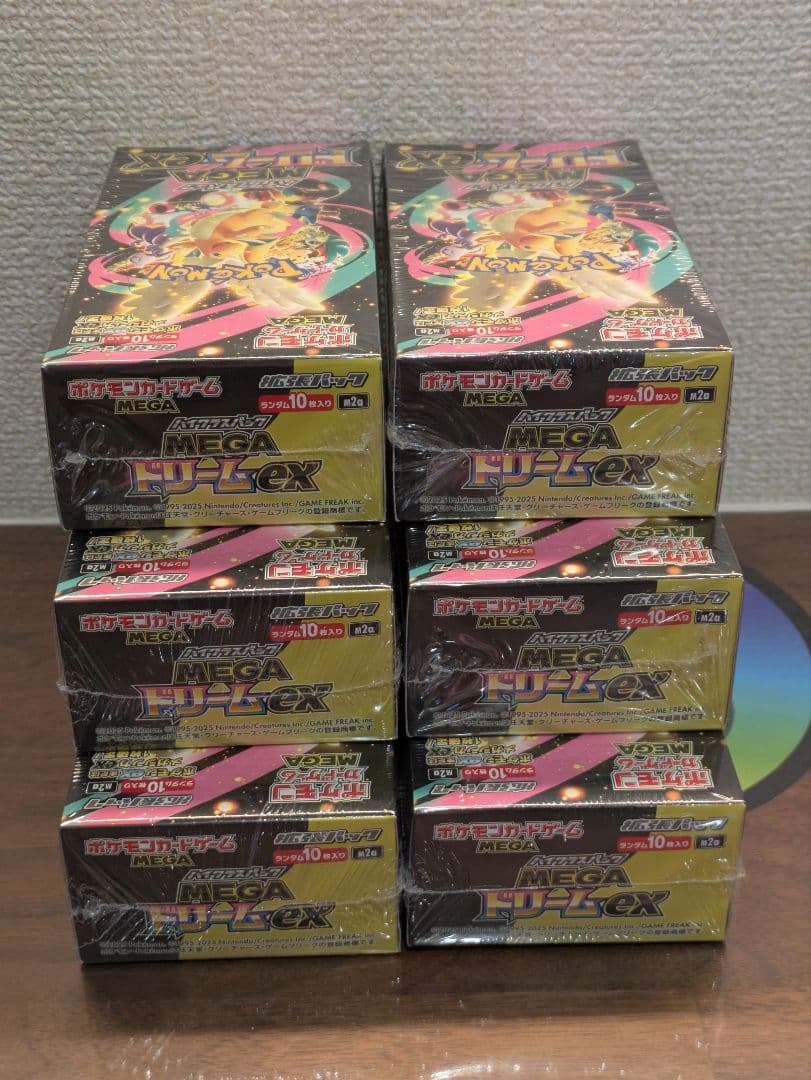 MEGAドリームex 新品 未開封 シュリンク付き BOX 6箱 メガドリーム
