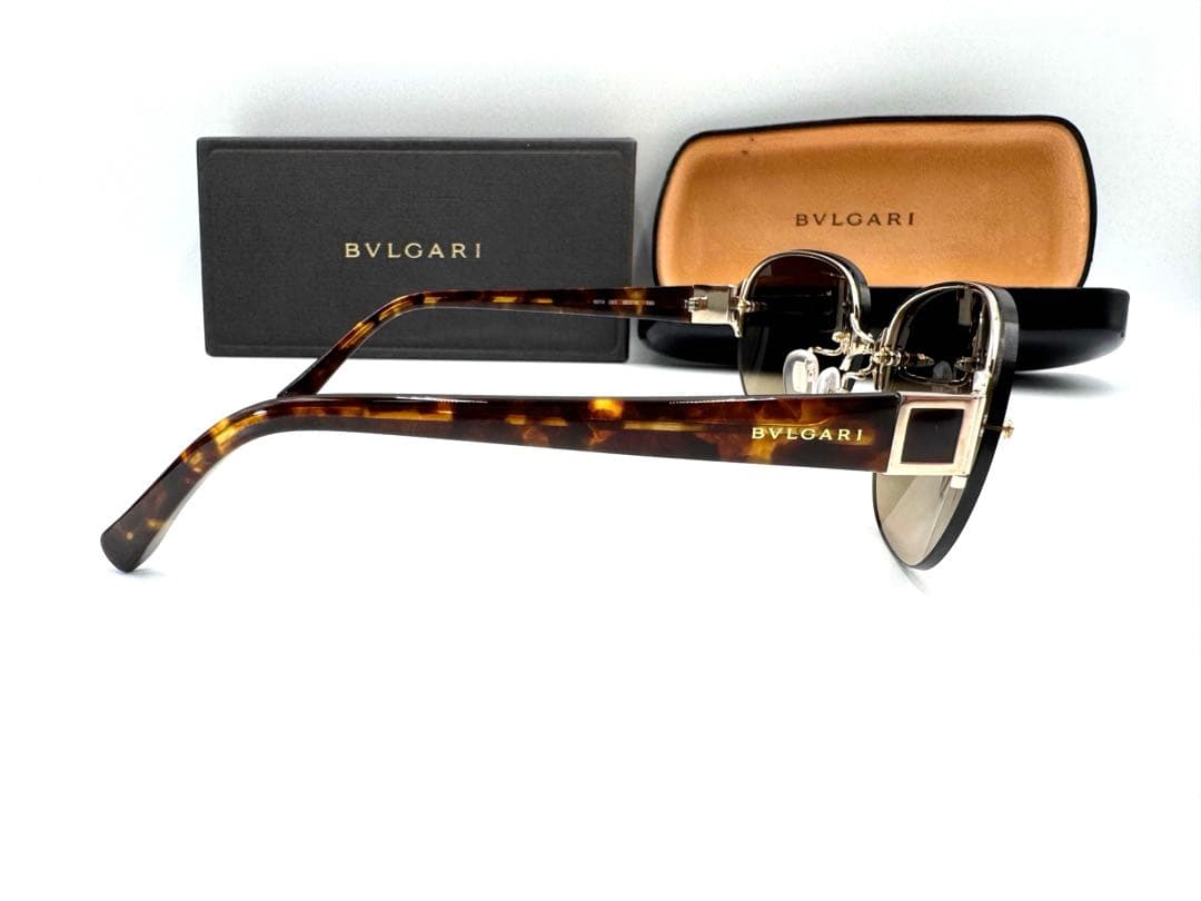 【美品】 BVLGARI ブルガリ 6013 293 サングラス ブラウン