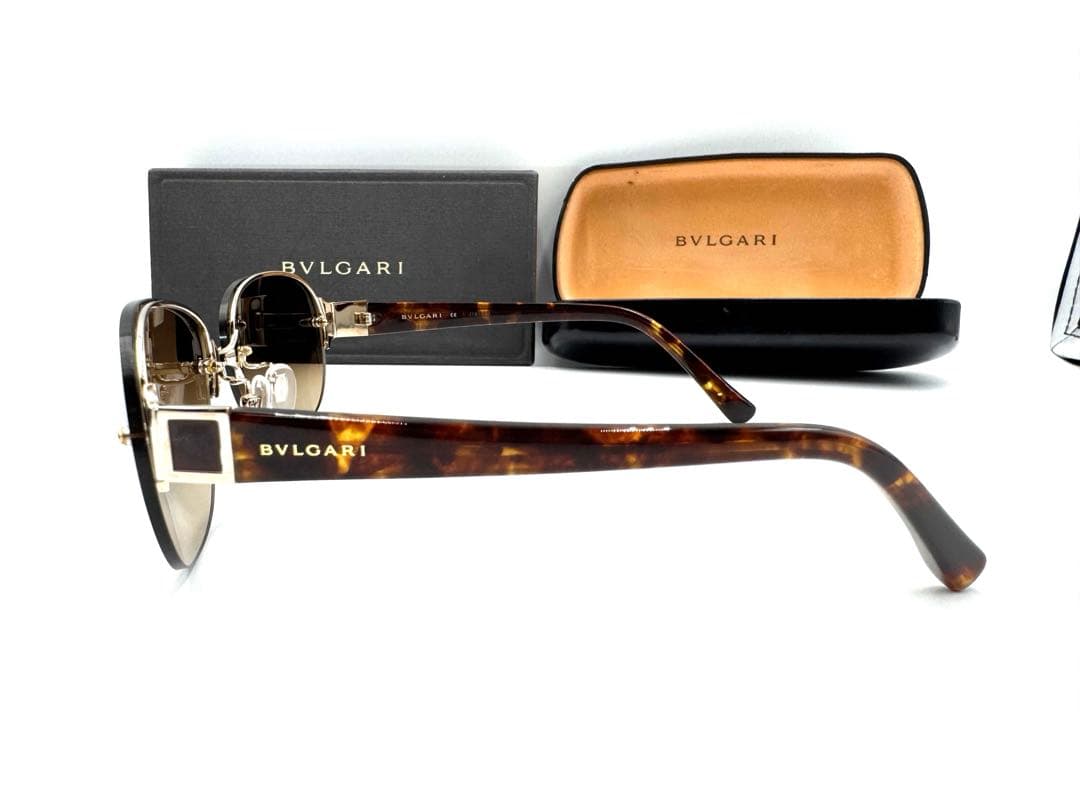 【美品】 BVLGARI ブルガリ 6013 293 サングラス ブラウン