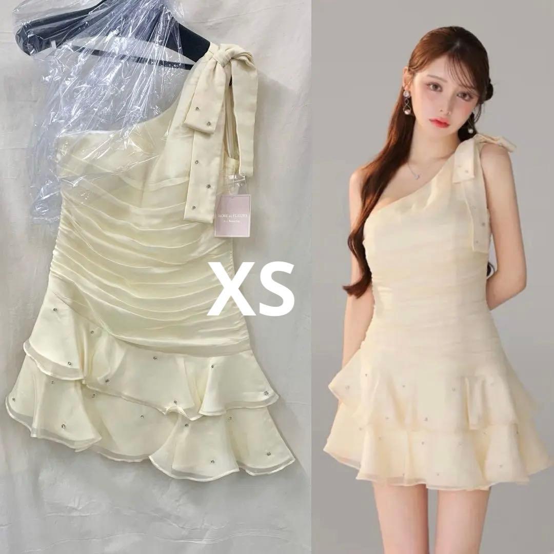 XS アイボリー　4322 ローブドフルールブリエAngelRキャバドレス