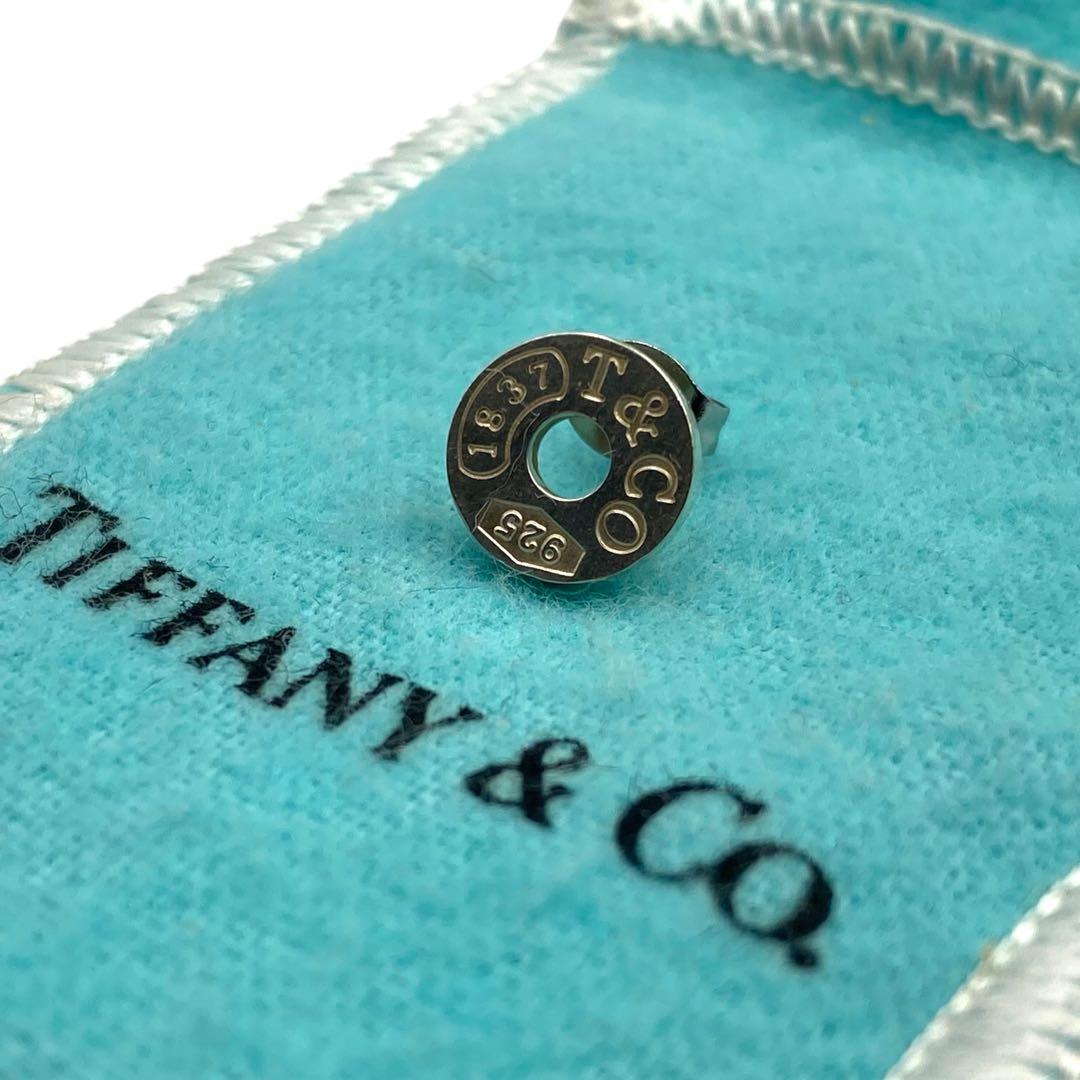 美品 TIFFANY ティファニー ピアス ラウンドサークル 片耳 SV925