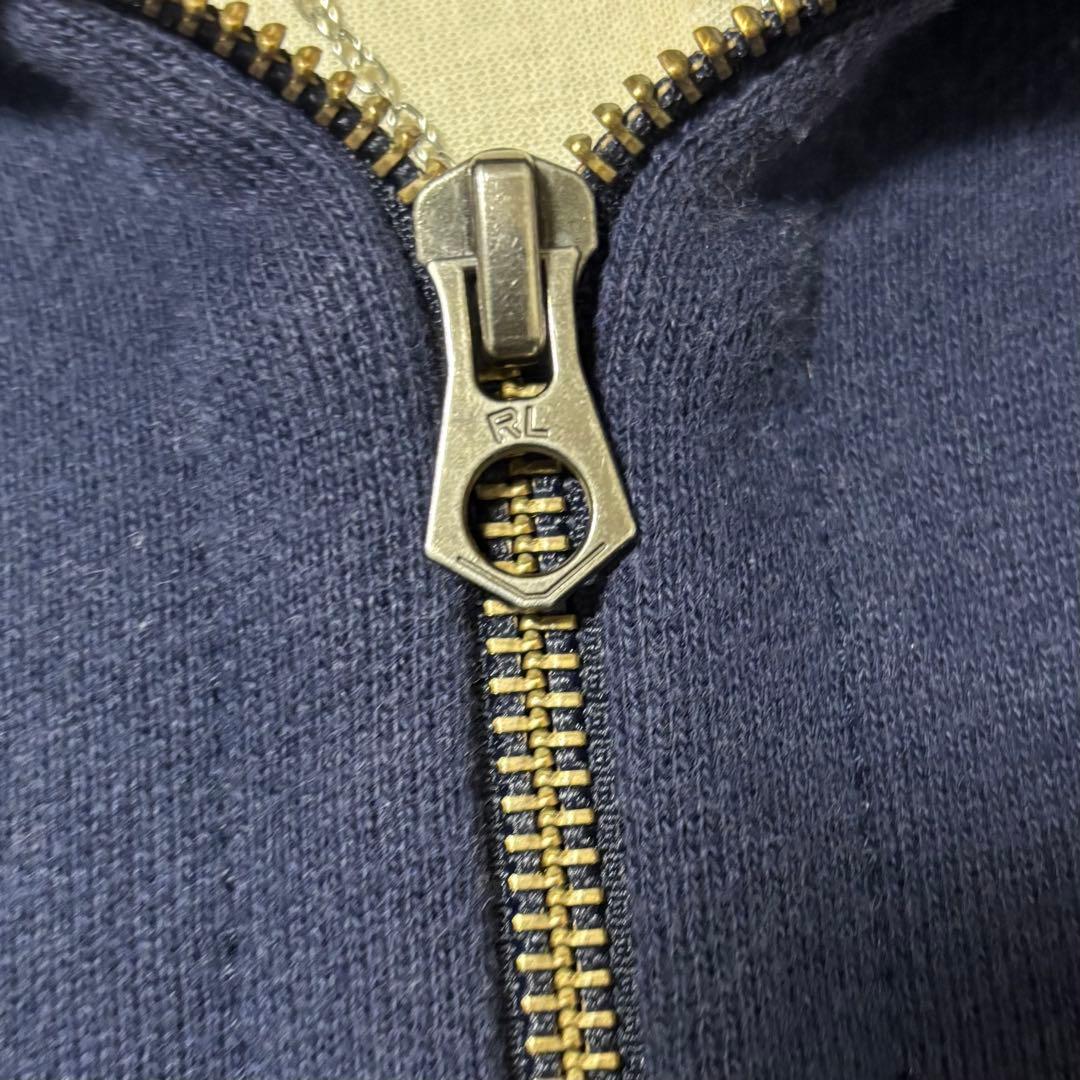 ラルフローレン ビッグポニー Y2K 平成ギャル ジップパーカー ネイビー