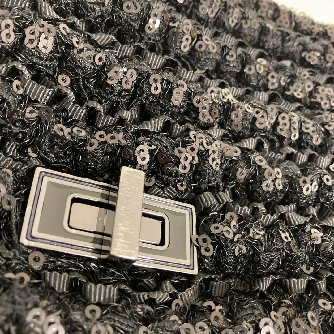 希少　アンテプリマ　ルッケット　ワンショルダー　レザー　ブラッグ　スパンコール