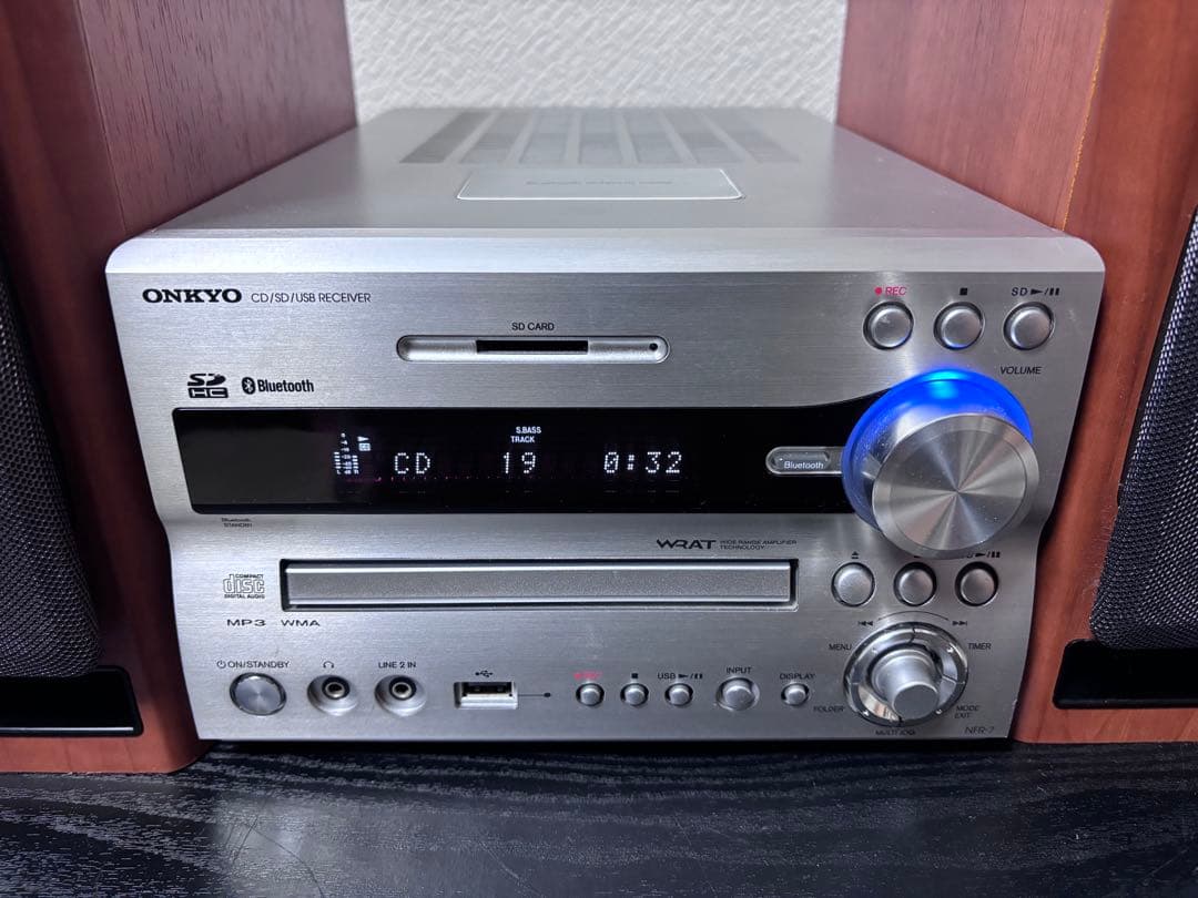 ONKYO NFR-7 CDコンポ Bluetooth対応 リモコン付き