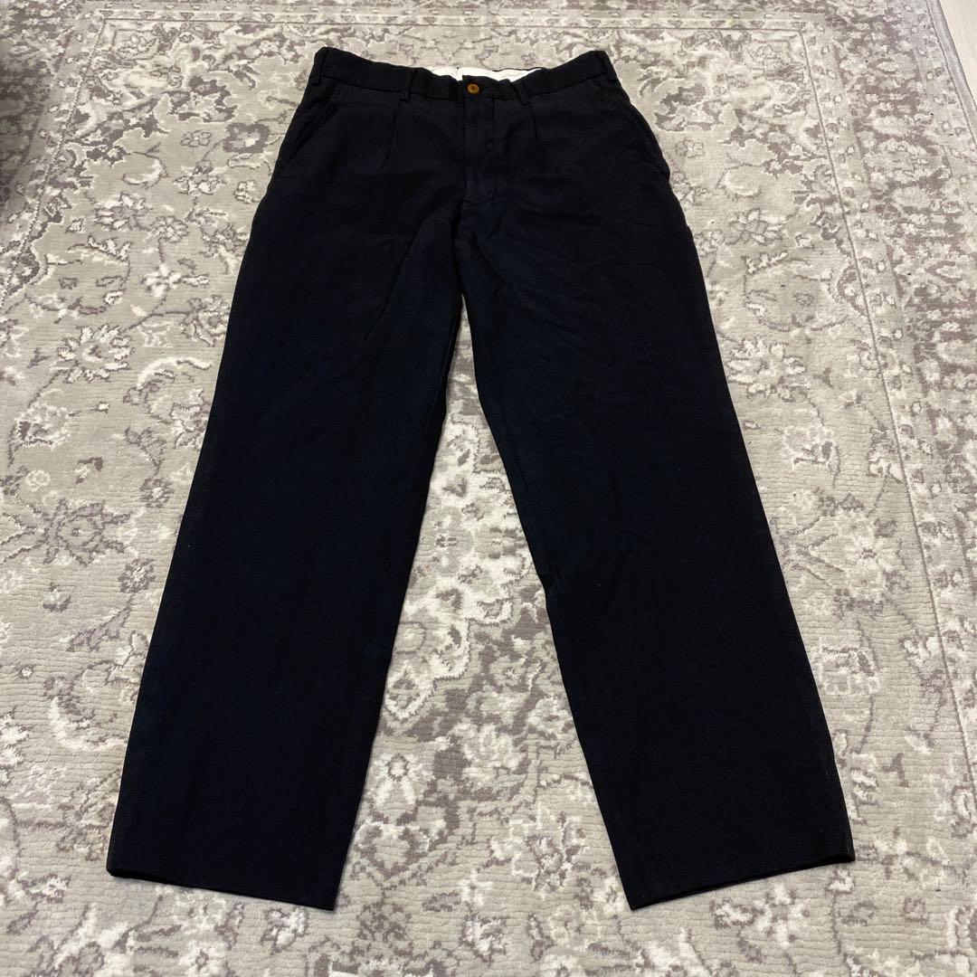 comme des garcons homme deux ポリ縮絨　タックパンツ