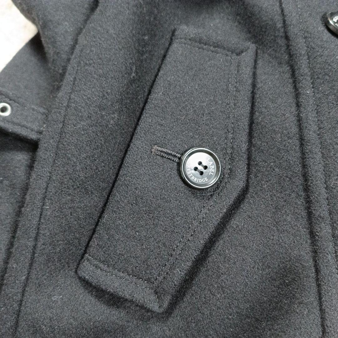 ブルーレーベルクレストブリッジ　ダブル ウールトレンチ ラビットファー　2way