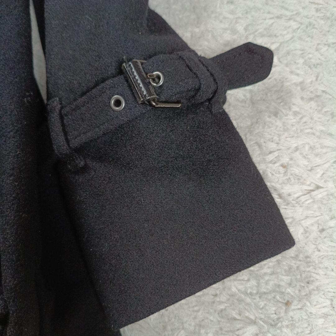 ブルーレーベルクレストブリッジ　ダブル ウールトレンチ ラビットファー　2way