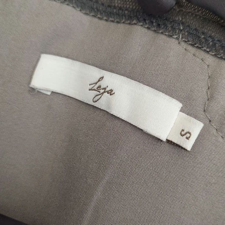 美品✨Leja シアー刺繍レースプリーツIラインロングワンピースドレス