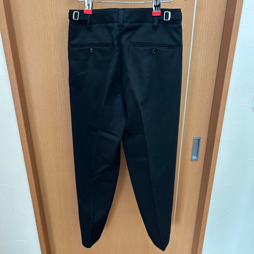 LEMAIRE サイドアジャスター ウール トラウザー 44 ブラック