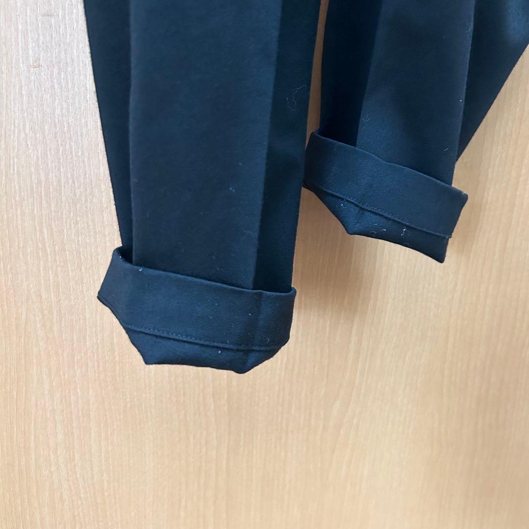 LEMAIRE サイドアジャスター ウール トラウザー 44 ブラック