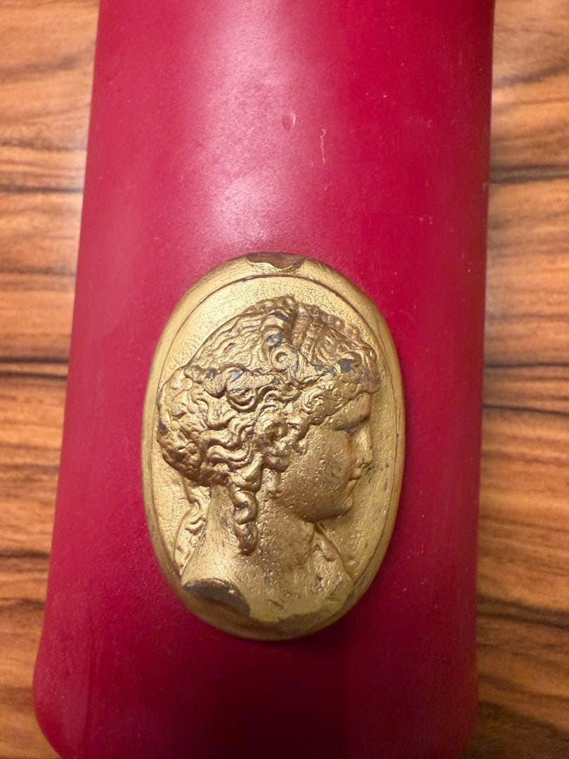 【新品未使用】シールトゥルードン　カメオキャンドル3本セット