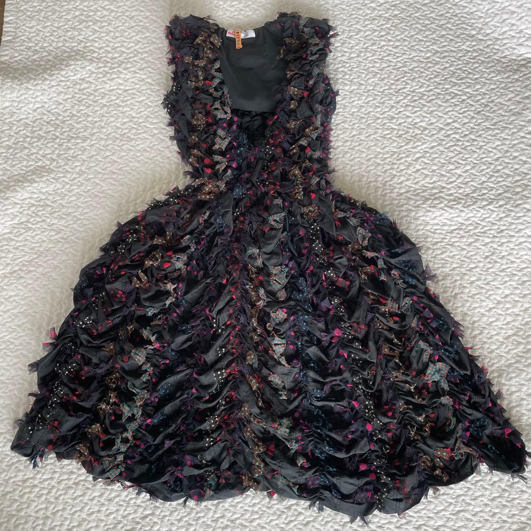 専用　ネネット　ズッカ　ドレス　ワンピース　リボン　ブラック　結婚式　卒業式