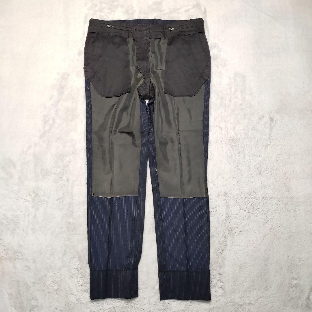 ポールスミス ロンドン スーツ ネイビー ストライプセットアップ 180 大きい
