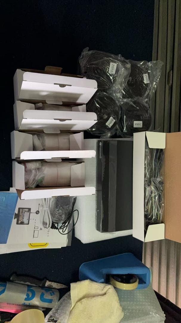 防犯カメラ 屋外 録音 POE防犯カメラ 4台