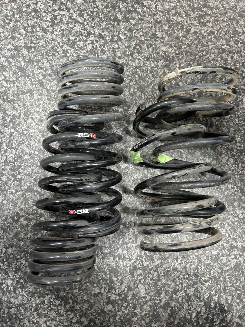 p*y様 RSR サスペンションスプリング 黒　エブリィ　DA17W 前後左右