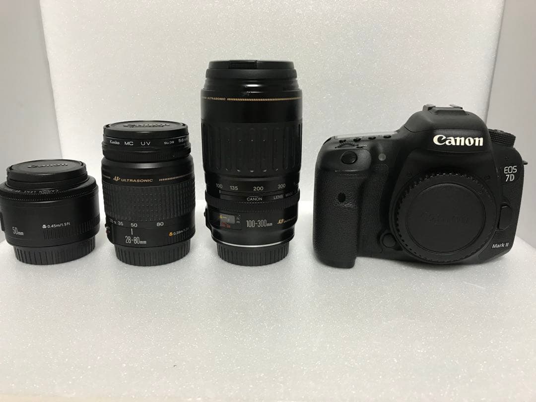 Canon EOS 7D MarkⅡ 標準&望遠&単焦点トリプルレンズセット