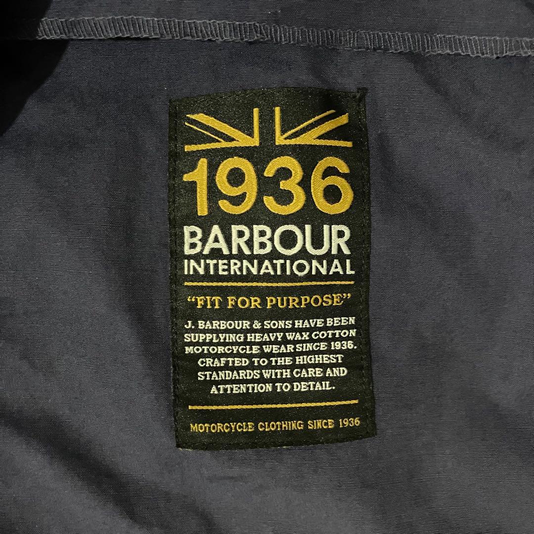 Barbour INTERNATIONAL ミリタリーシャツジャケット 青系 L