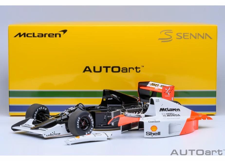 AUTOart McLaren ホンダ mp4/6 アイルトン・セナ 1/18