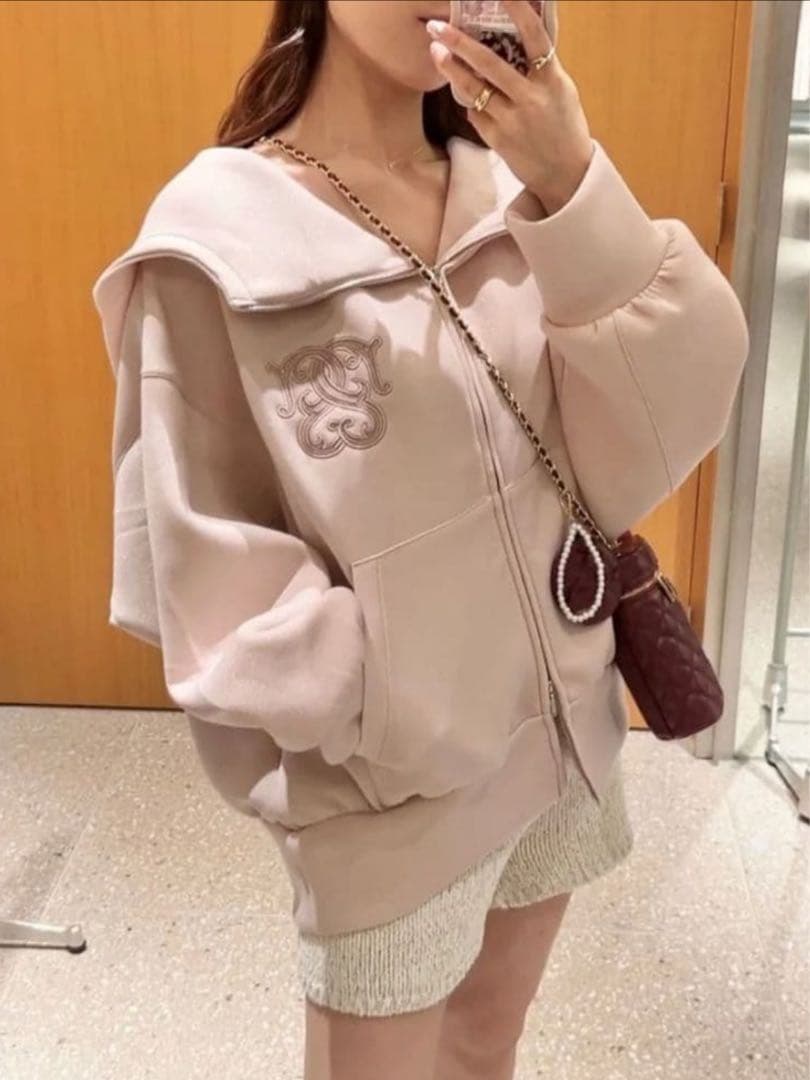 【新品未使用】SNIDEL♡ボリュームパーカー ピンク