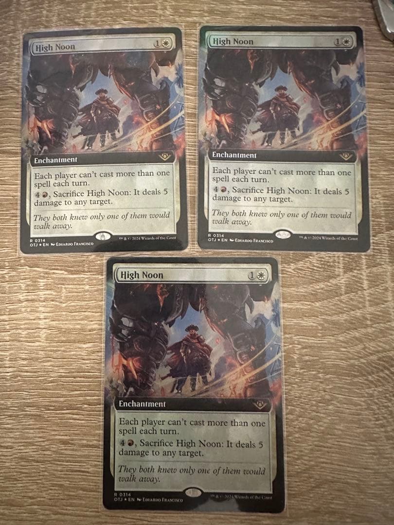 【3枚セット】真昼の決闘/High Noon 拡張アート　foil