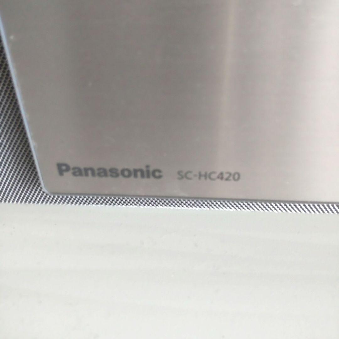 パナソニック ミニコンポ シルバー SC-HC420-S