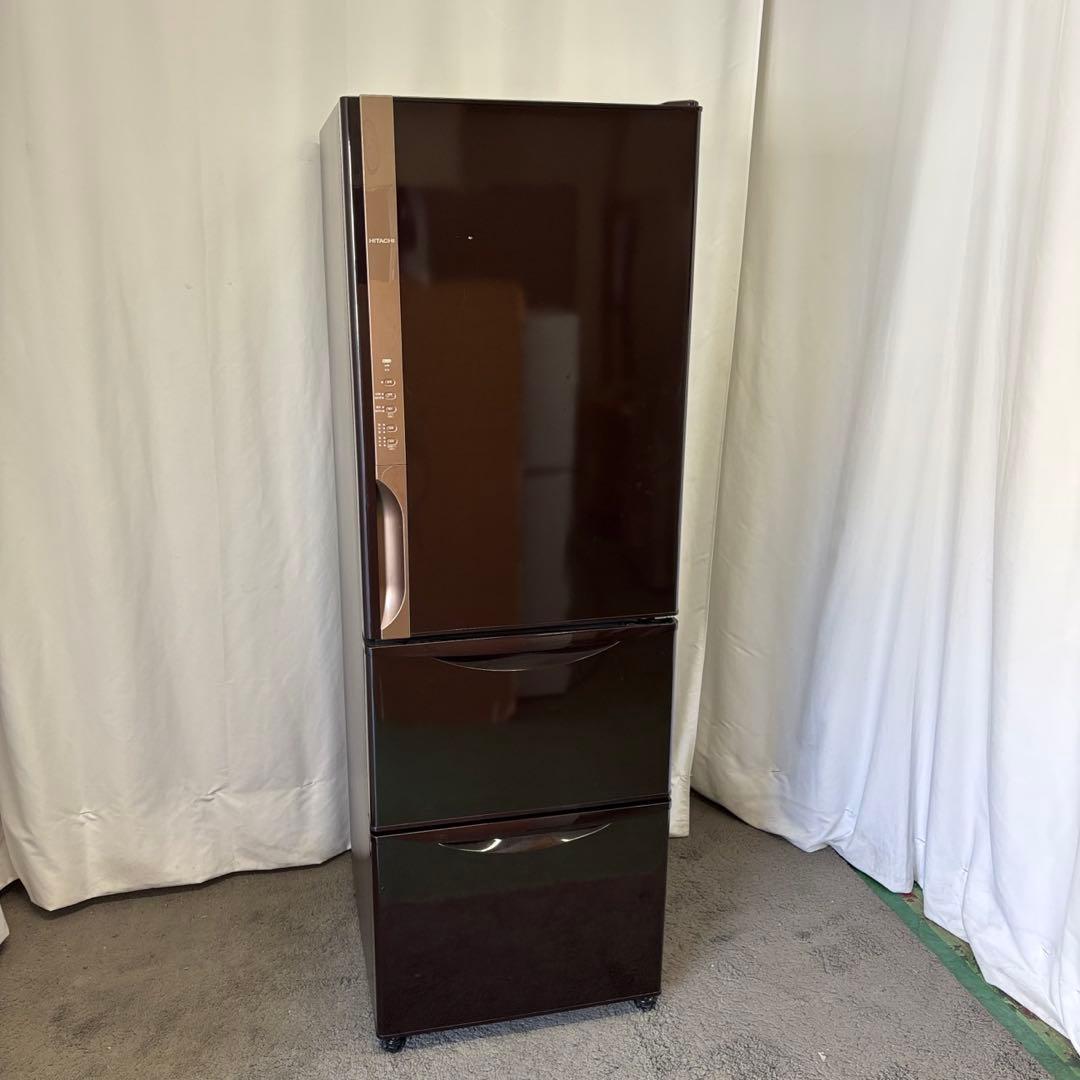 72　スリム　冷蔵庫　日立　大型　300-400ℓ　安い　綺麗　右開き　設置無料