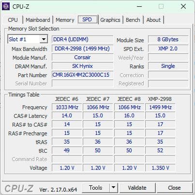 CORSAIR　DDR4 16GB（8GB×2枚） VENGEANCE RGB