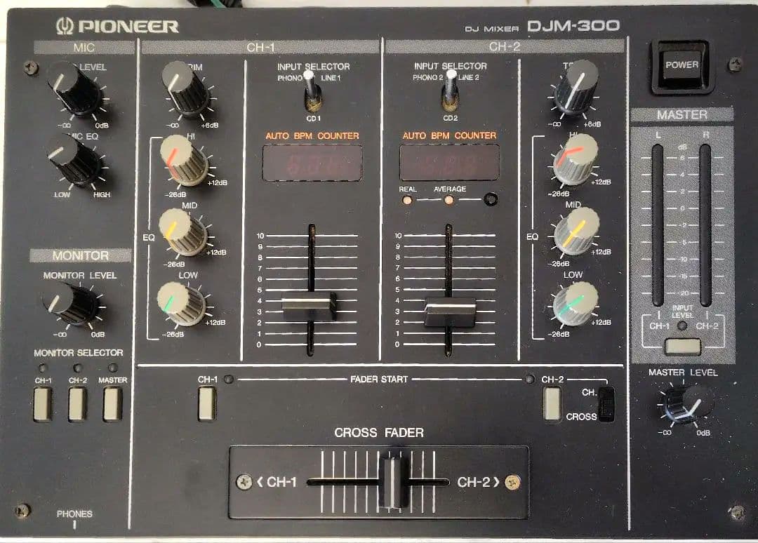 【動作確認済】PIONEER DJM-300 DJミキサー ☆DJアイテム☆