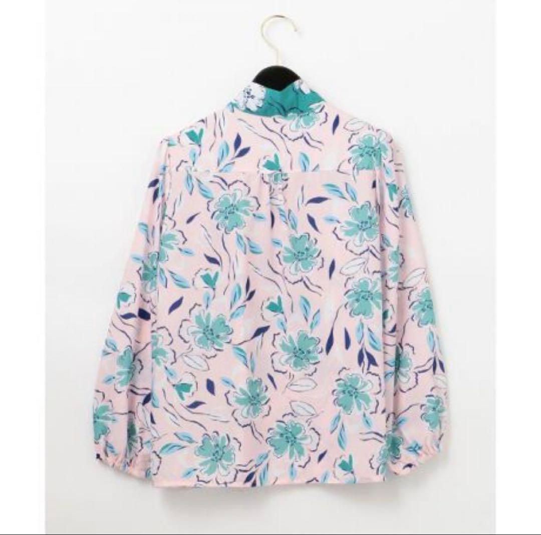 ◆ グレースコンチネンタル フラワープリントフリルトップ &プリーツスカート