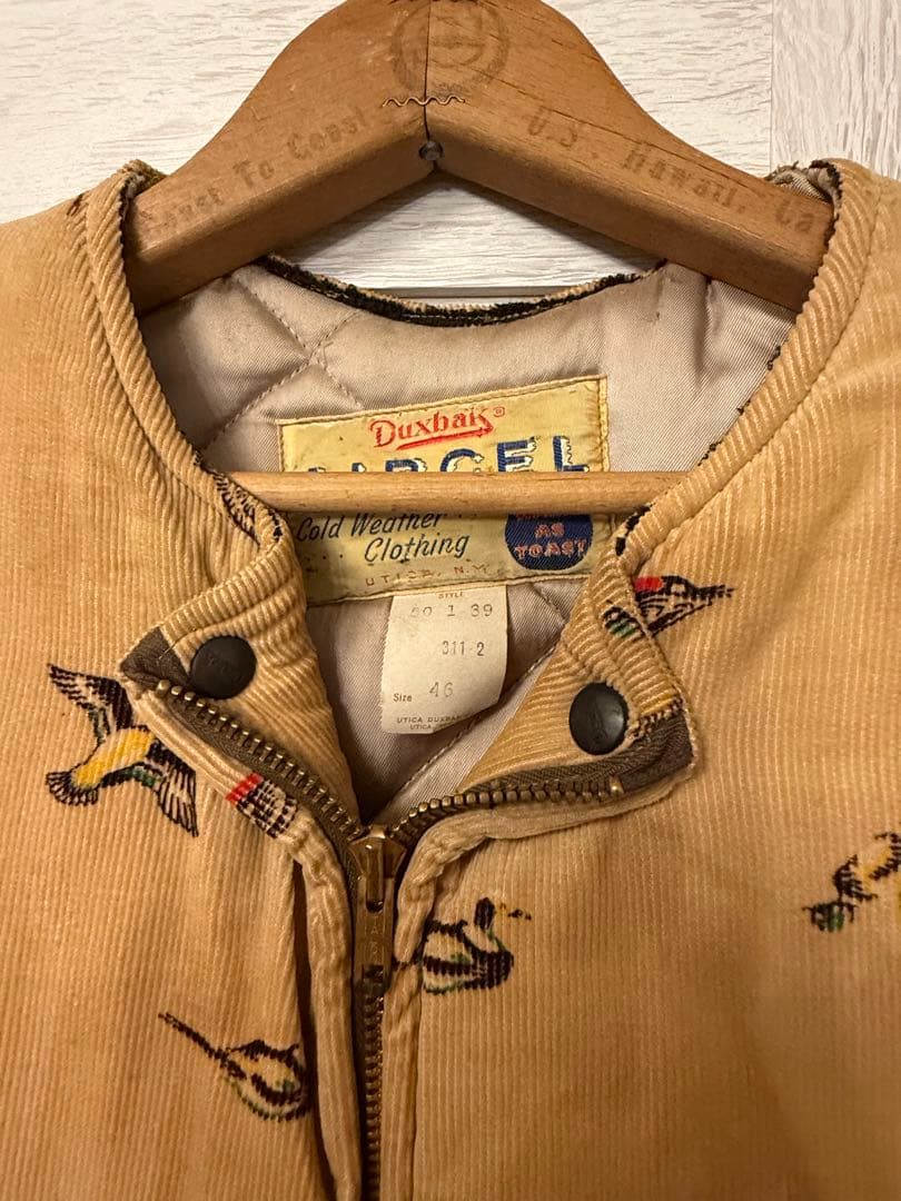 60s DUXBAK Duck Print Vest デッドストック