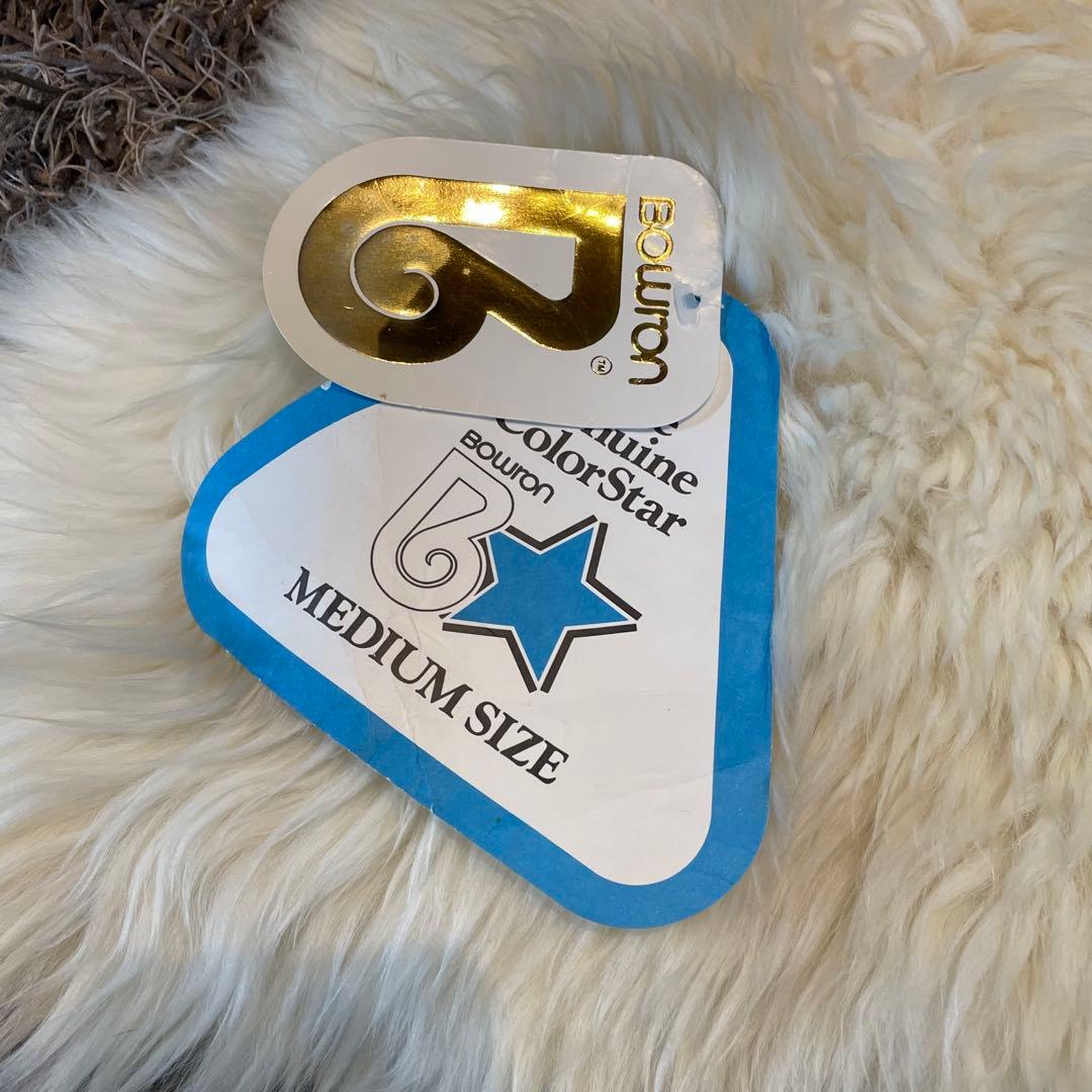 【BOWRON】 ボウロン 天然ムートンラグ ラムスキン ニュージーランド製　羊