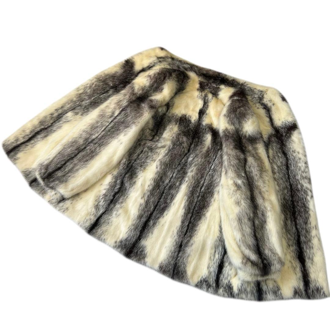 クロスミンク サガフォックス パール リアルファー 毛皮 13号