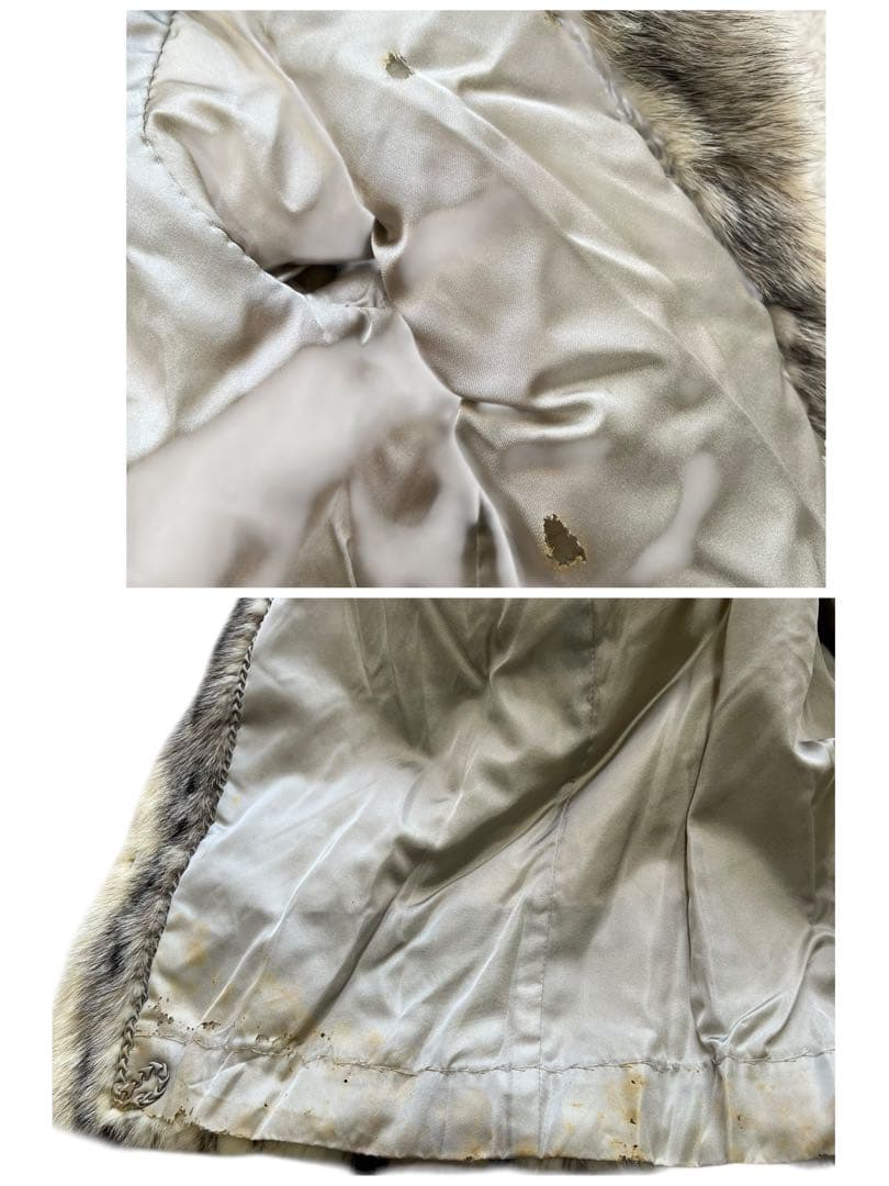 クロスミンク サガフォックス パール リアルファー 毛皮 13号