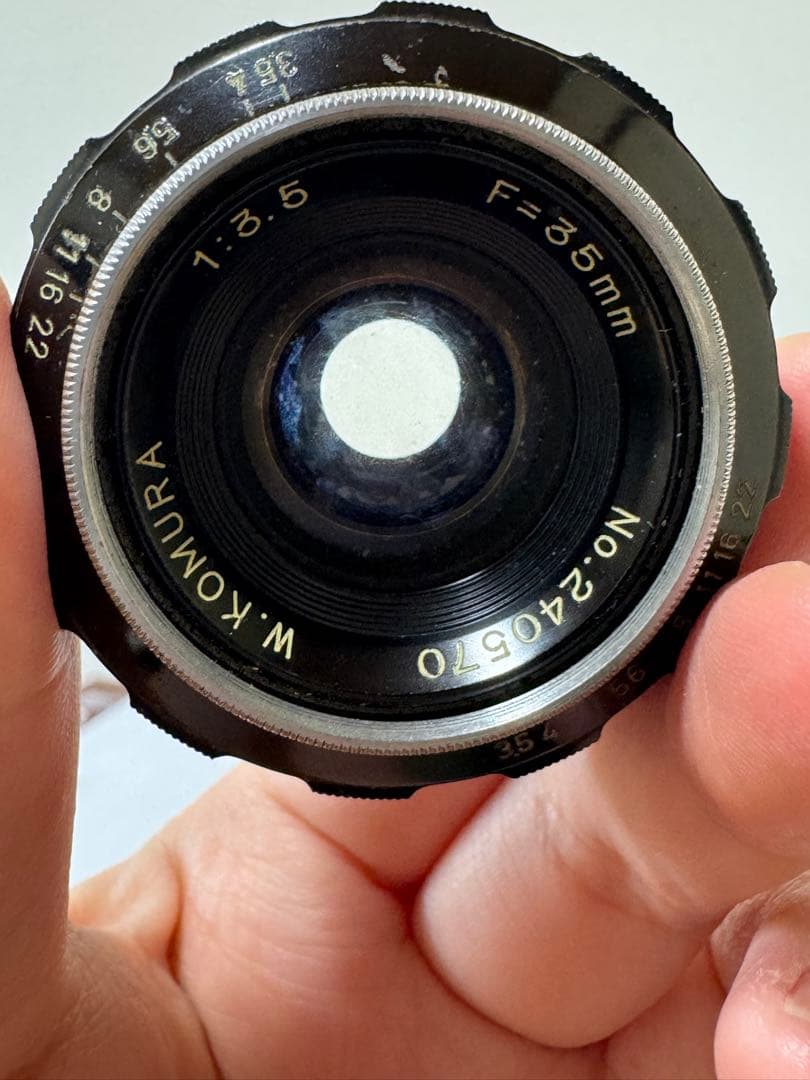 KOMURA 74- W- KOMURA 35mm f/3.5 初期型