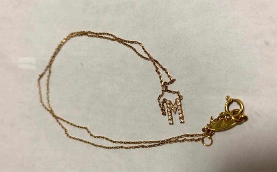 【AHKAH】アーカー K18 イエローゴールド　ダイヤモンド ネックレス M