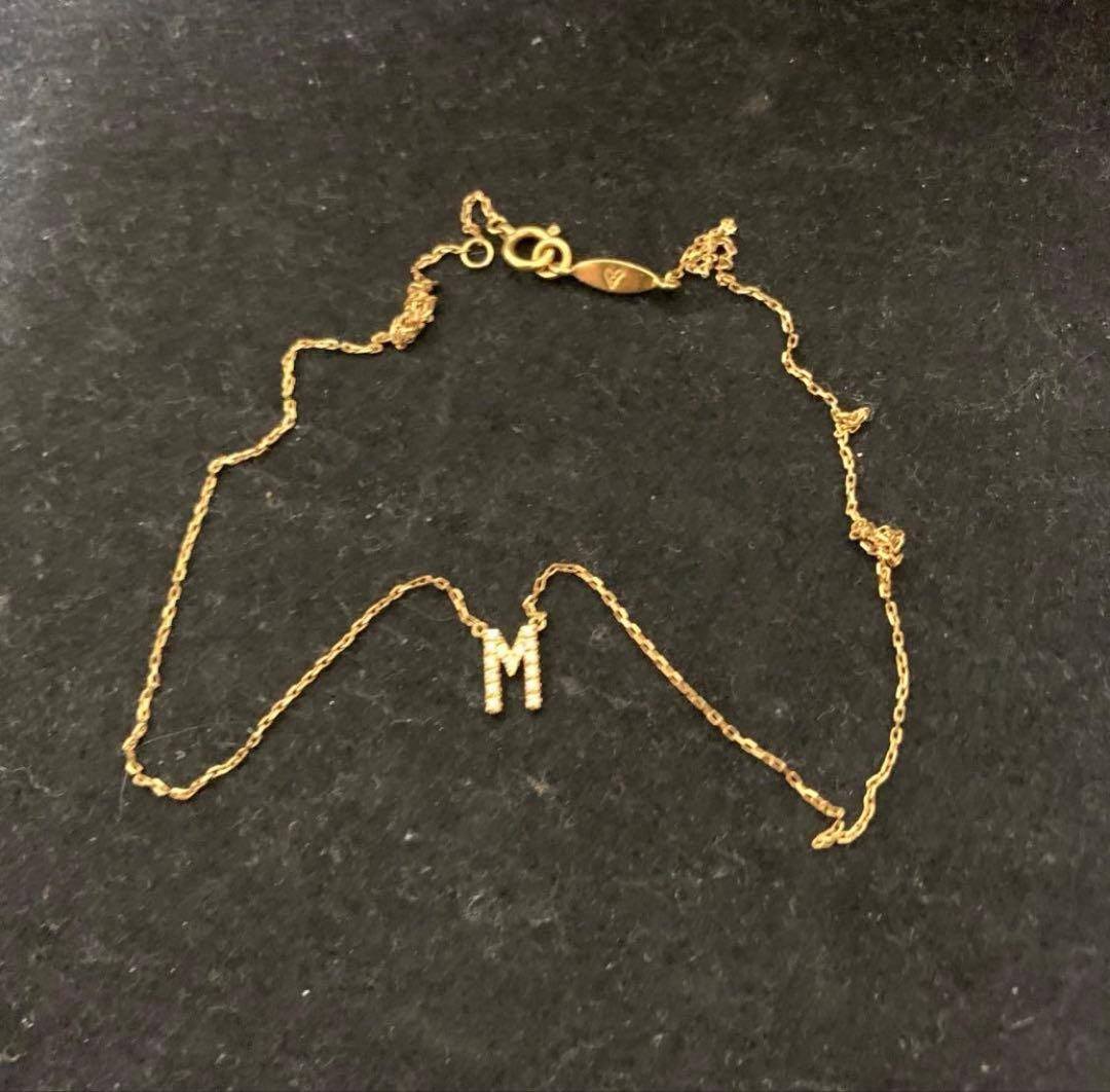 【AHKAH】アーカー K18 イエローゴールド　ダイヤモンド ネックレス M