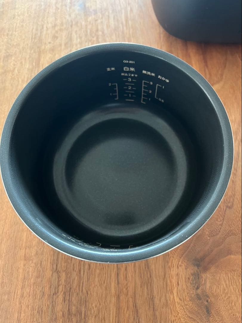 BALMUDA The Gohan KBG-8K 炊飯器 ブラック 美品３合炊き