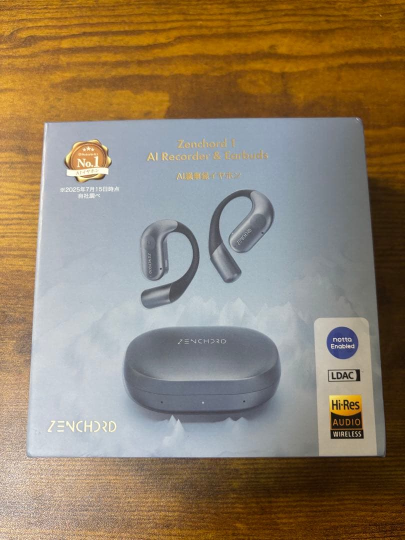 【美品・使用一度のみ】ZENCHORD 1 ワイヤレスイヤホン AIレコーダー
