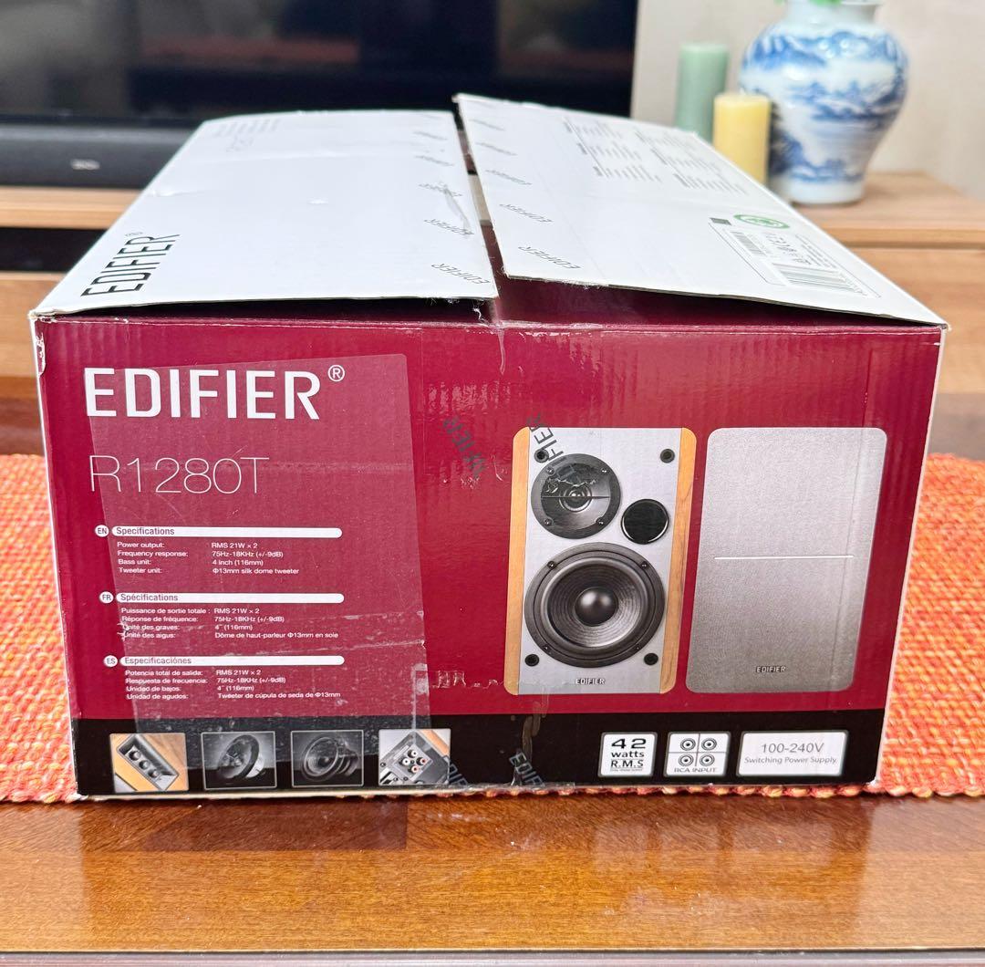 【新品未使用】Edifier R1280T ブックシェルフスピーカー 付属品完備